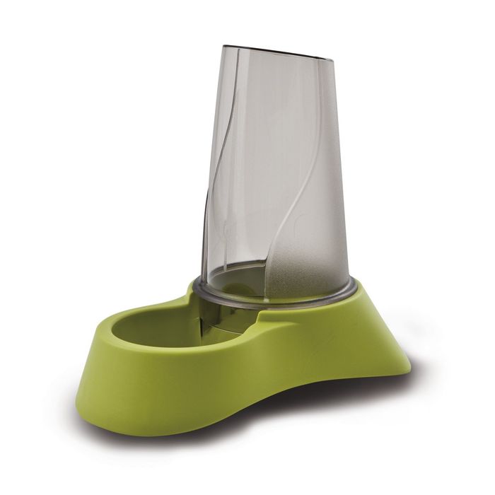 Автокормушка-поилка Candy, 0,65 л, 13,5*20*19,5, пластик, зеленый