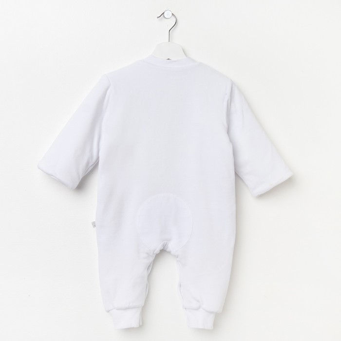 Комбинезон для мальчика, рост 86 см (48), цвет белый