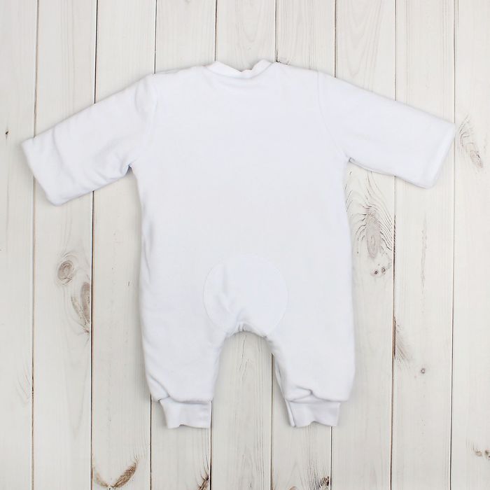 Комбинезон для мальчика, рост 86 см (48), цвет белый
