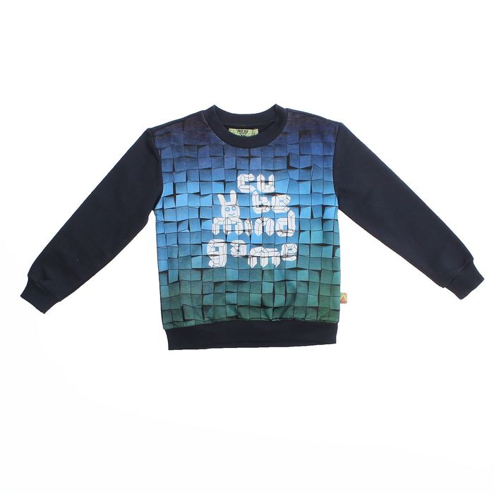 Джемпер (толстовка) для мальчика, рост 98 см (56), цвет чёрный