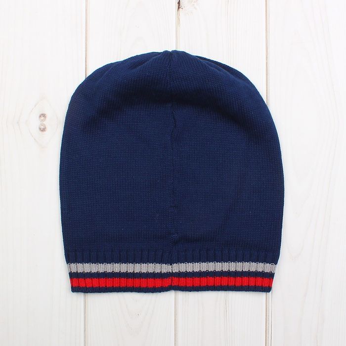 Шапка для мальчика, размер 52-54, цвет синий