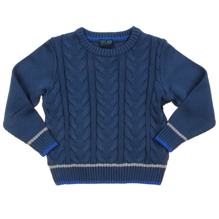 Джемпер для мальчика, рост 110 см (60), цвет тёмно-синий