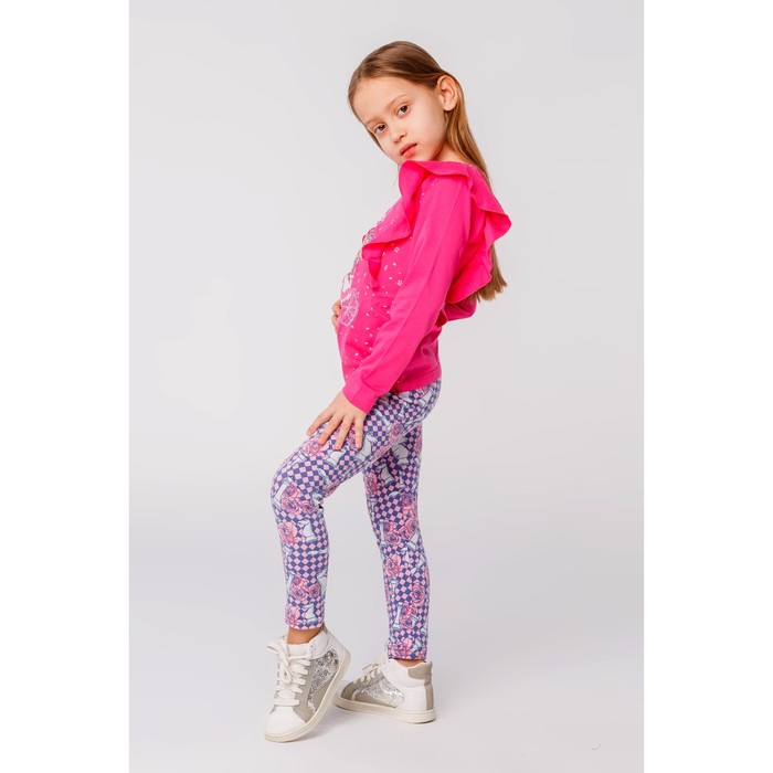 Брюки для девочки, рост 122 см (64), цвет розовый