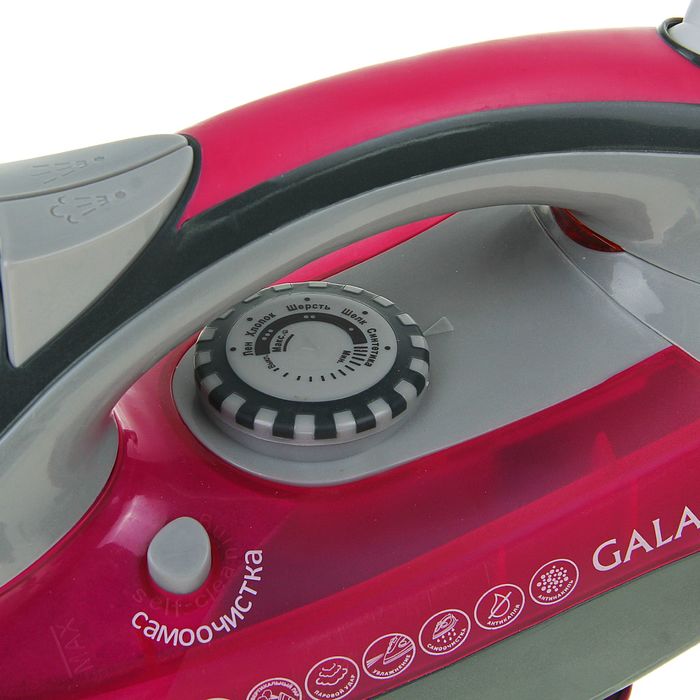 Утюг Galaxy GL 6120, 2400 Вт, керамическое покрытие, автоотключение, сиреневый