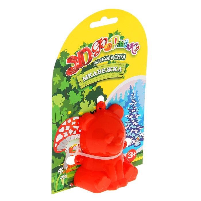 3D формочка "Медвежка" МИКС
