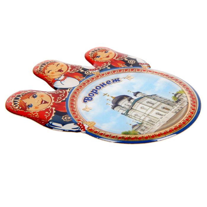 Магнит с матрешками «Воронеж», 6 х 7,4 см