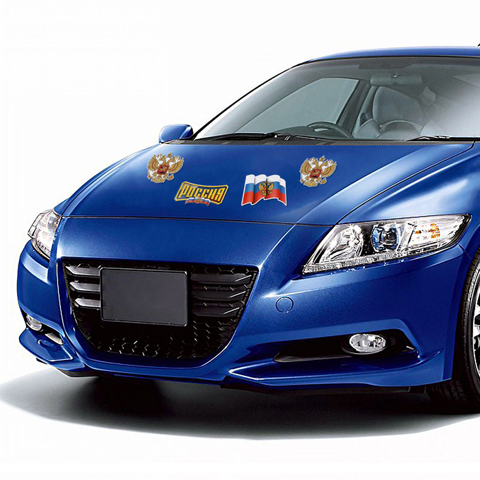 Магниты на авто "Россия", 5 шт.