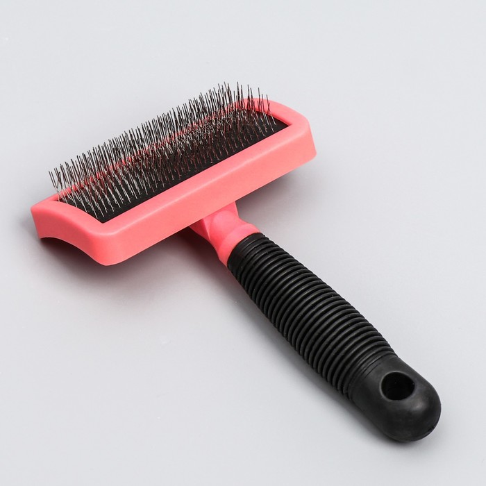 Пуходерка без капель, прорезиненная ручка, 10 х 16 см, микс цветов