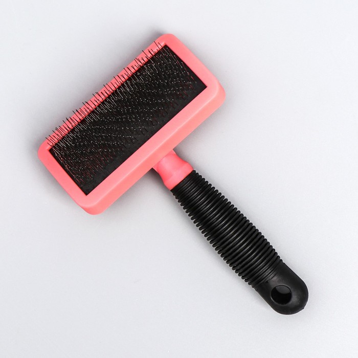 Пуходерка без капель, прорезиненная ручка, 10 х 16 см, микс цветов