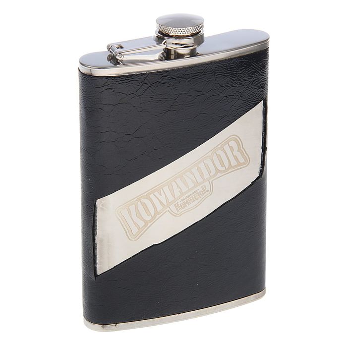 Фляжка "Командор", 270 мл, чёрная