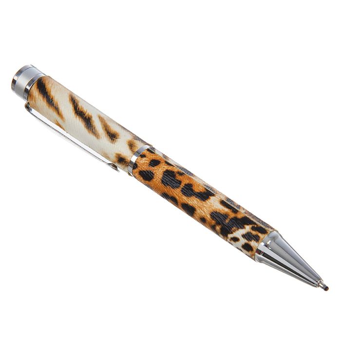 Подарочный набор 5 в 1 "Леопард": фляжки 90 мл и 270 мл + воронка, ручка и рюмка