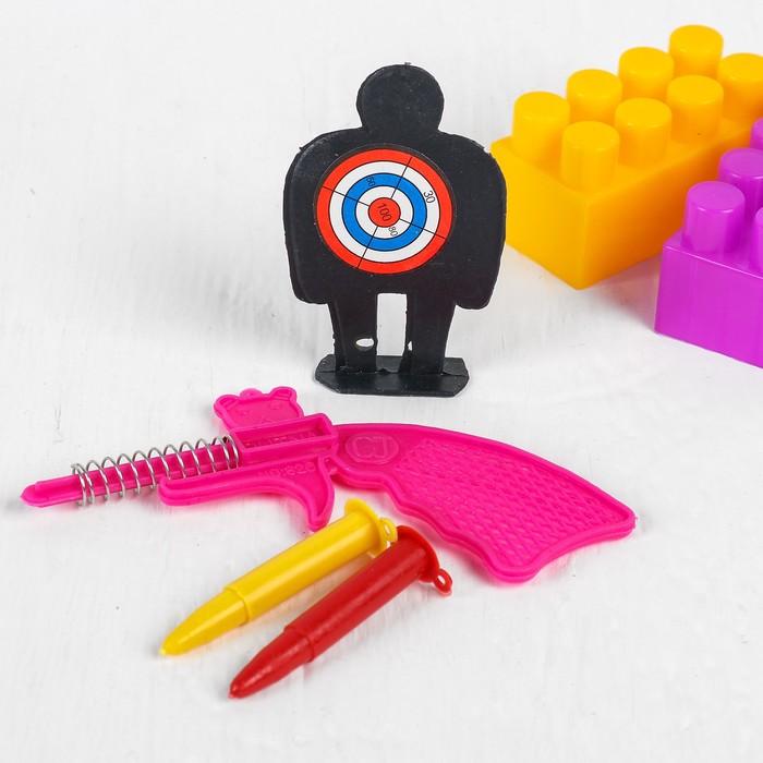 Стрелялка &quot;Пистолет&quot; с мишенью, цвета МИКС