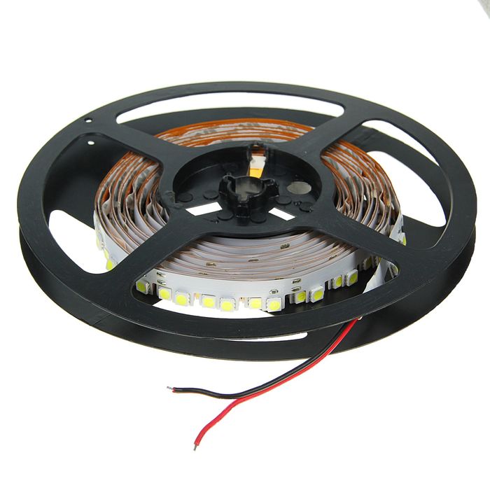 Светодиодная лента Uniel, 14.4 Вт, 5 м, IP20, бордюр, гибкая, фигурная, свет холодный белый