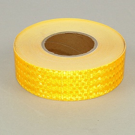 Светоотражающая лента, самоклеящаяся, желтая, 5 см х 45 м от Сима-ленд