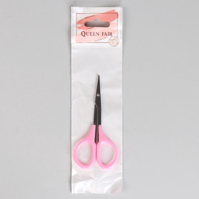 Ножницы маникюрные, узкие, загнутые, 9см, цвет МИКС