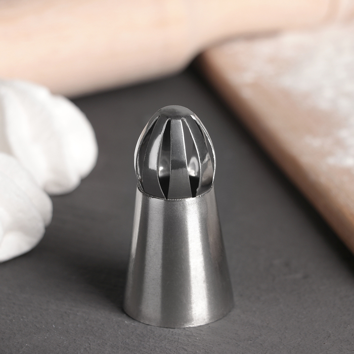 Насадка для кондитерского мешка d=3 см "Широкие прорези"