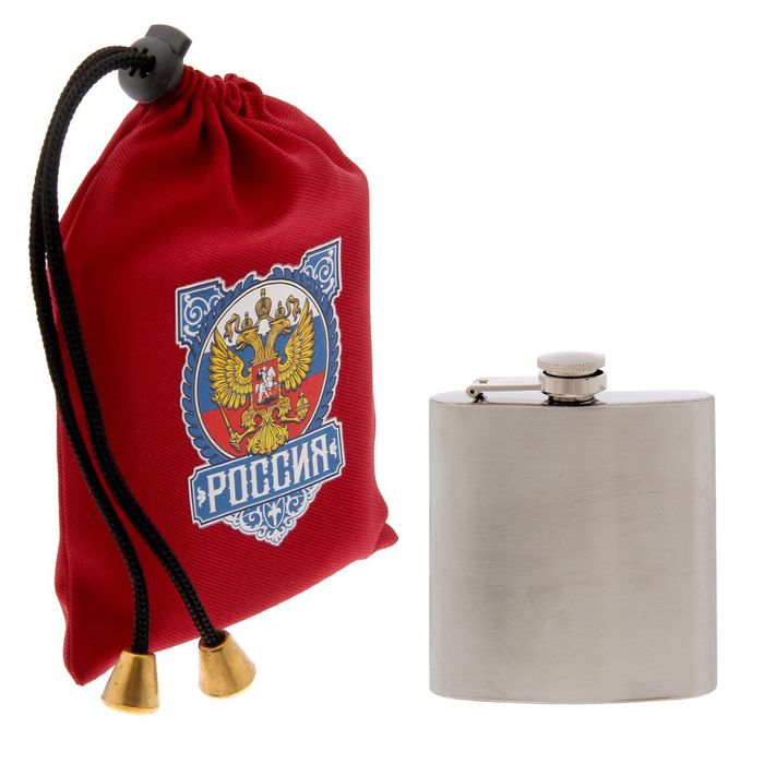 Фляжка в чехле "Россия", 180 мл