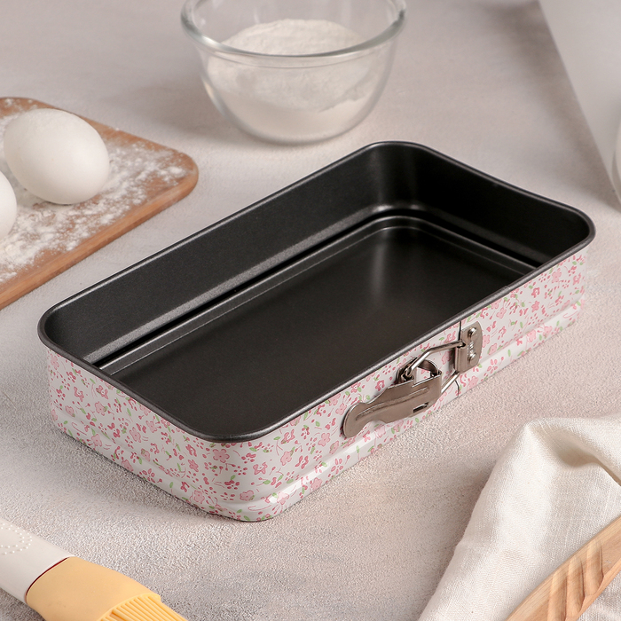 Набор форм для выпечки разъемных с а/п покрытием "Пастораль" 3 пр 12/11/25х14 см