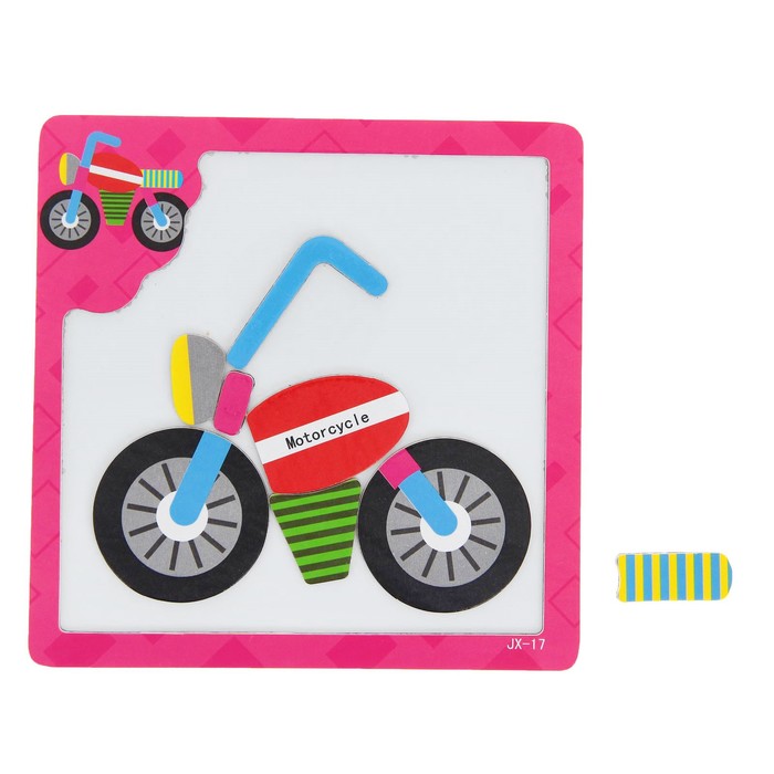 Конструктор магнитный "Мотоцикл", 8 элементов