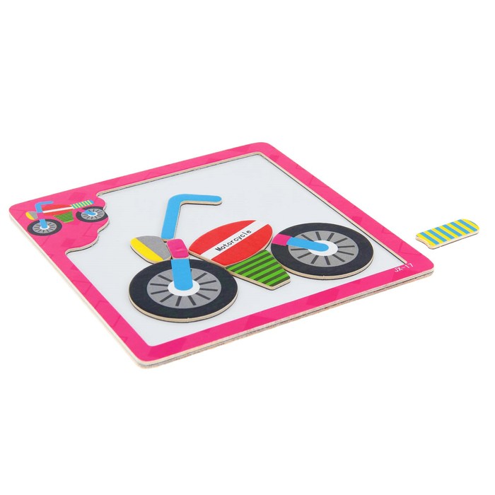 Конструктор магнитный "Мотоцикл", 8 элементов