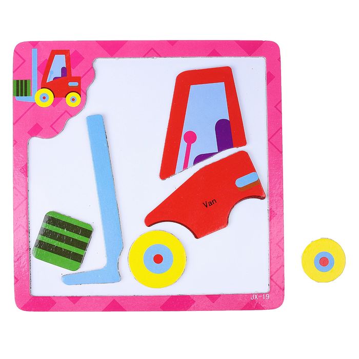 Конструктор магнитный "Экскаватор", 6 элементов