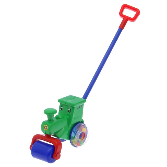 Каталка "Паровозик", длина ручки 48 см