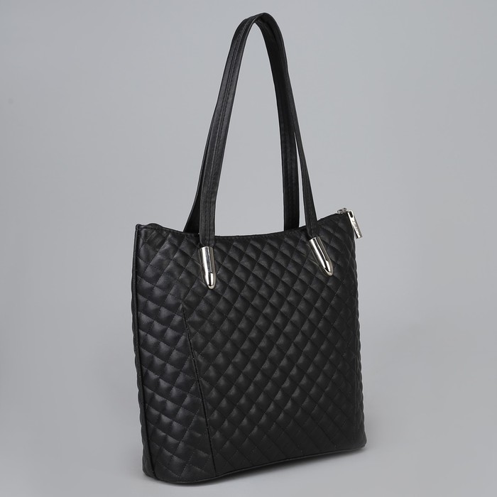 Сумка на молнии, 1 отдел, цвет чёрный