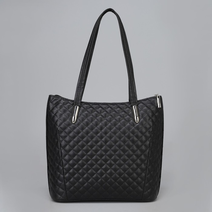 Сумка на молнии, 1 отдел, цвет чёрный