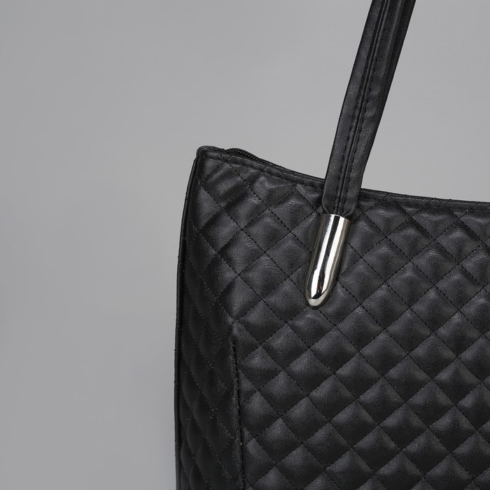 Сумка на молнии, 1 отдел, цвет чёрный