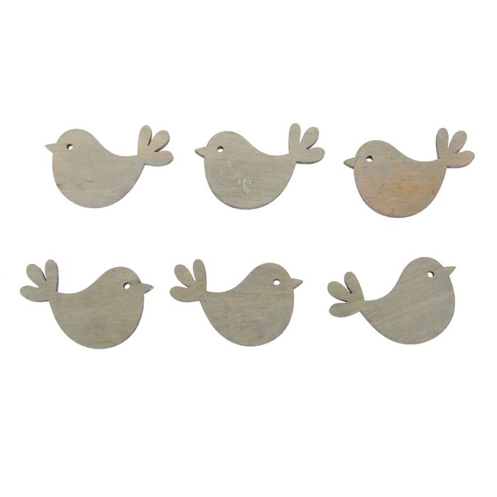 Декор для творчества "Птичка", набор 6 шт.