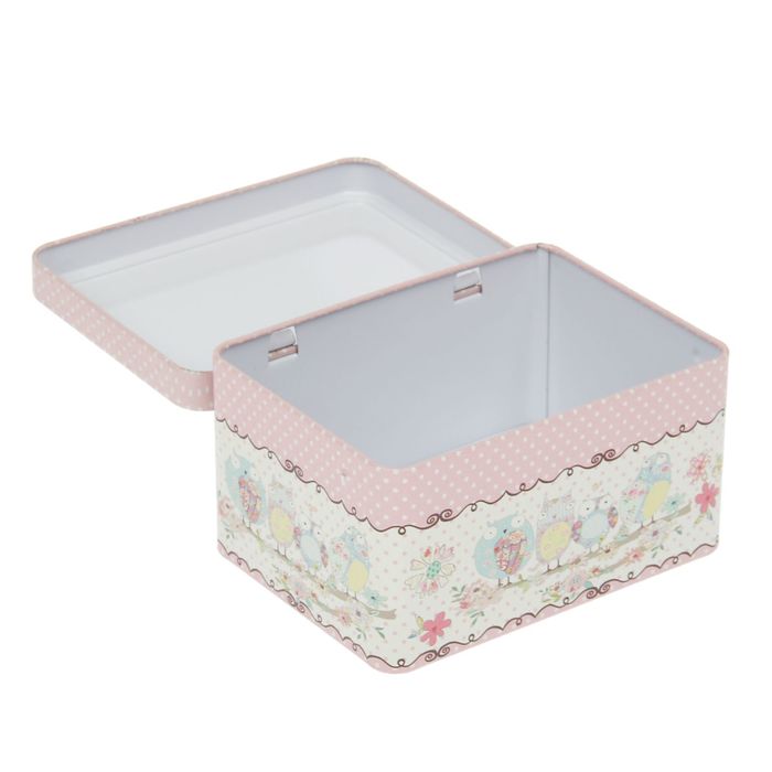 Шкатулка прямоугольная "Совушки в заплатках"