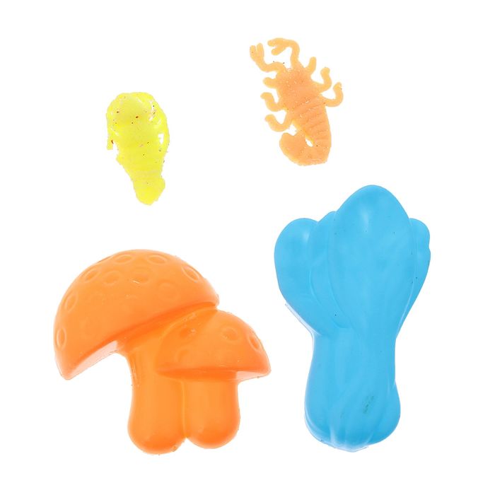 Набор формочек + растущие животные, МИКС