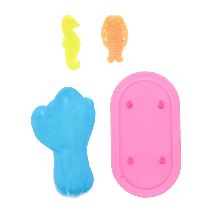 Набор формочек + растущие животные, МИКС