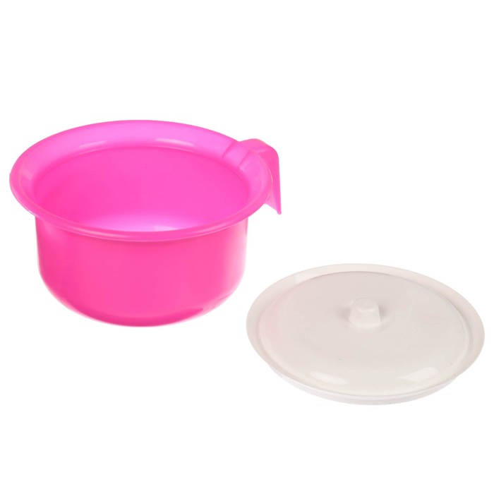 Горшок детский с крышкой, цвет розовый перламутр