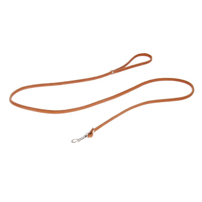 Поводок кожаный круглый, 1.7 м