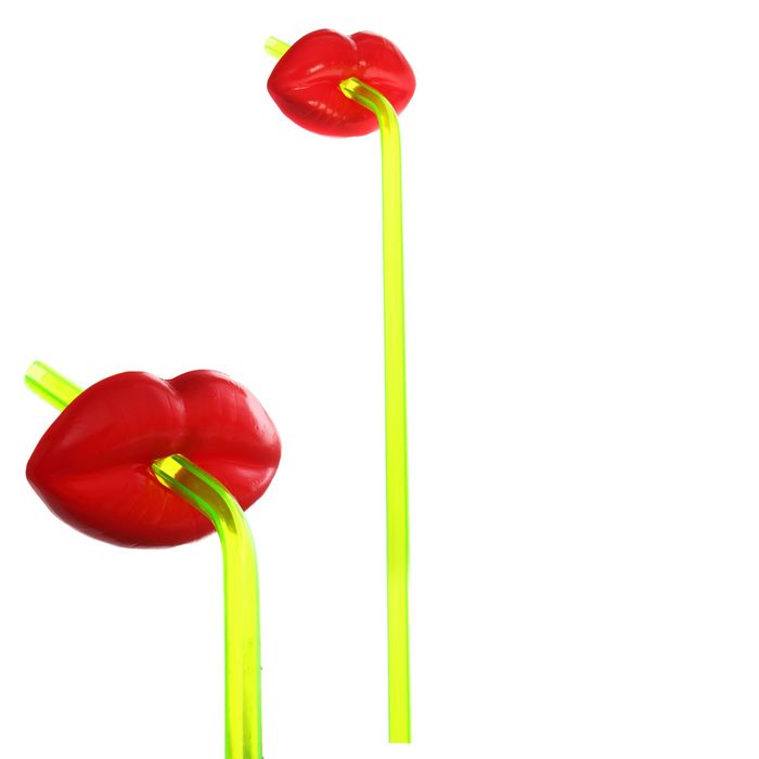 Трубочка для коктейля "Губки", цвета МИКС