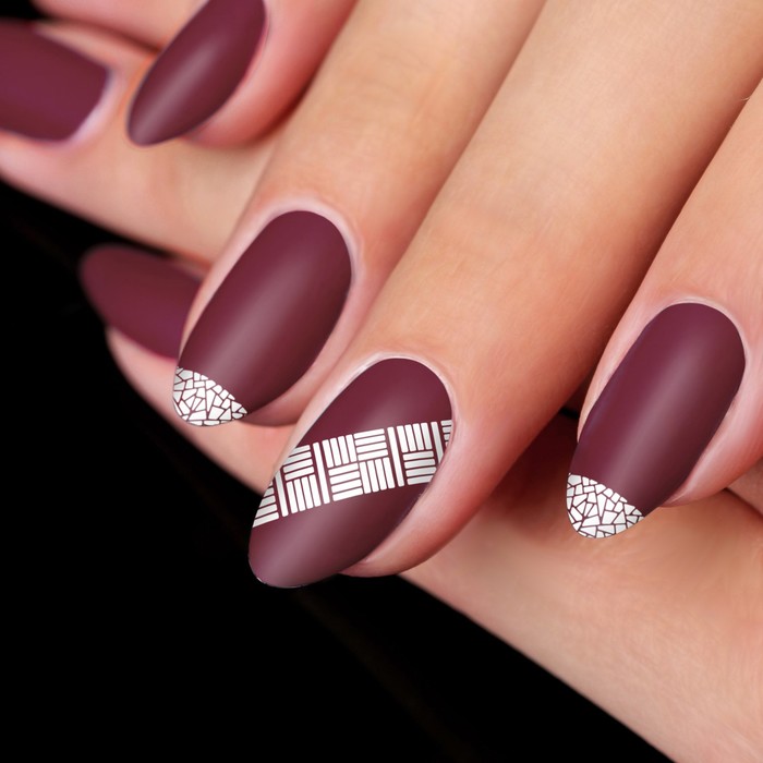 Трафареты для ногтей "Витраж", 12шт