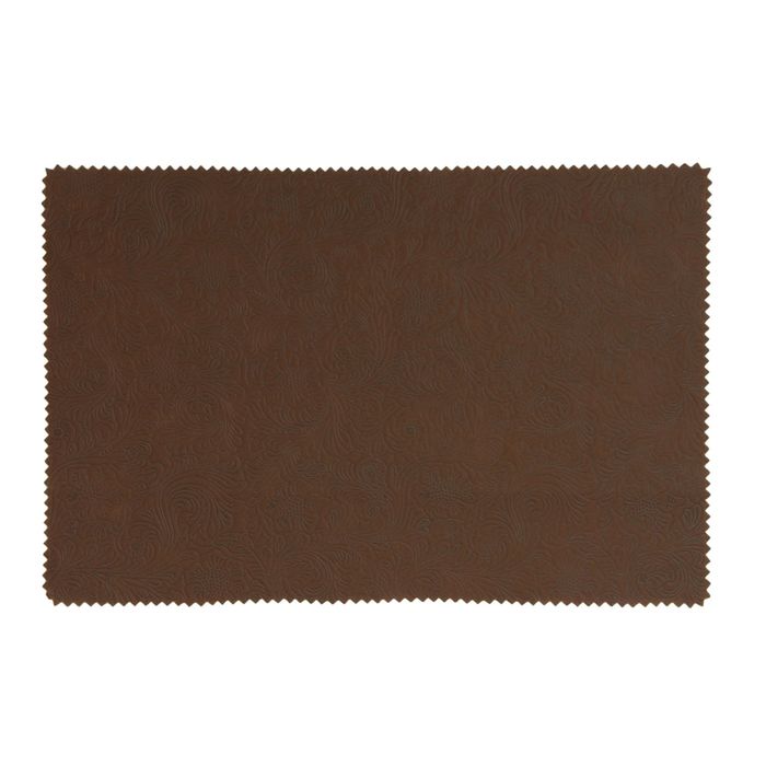 Салфетка кухонная "Цветочное кружево" 41х28 см, цвет коричневый