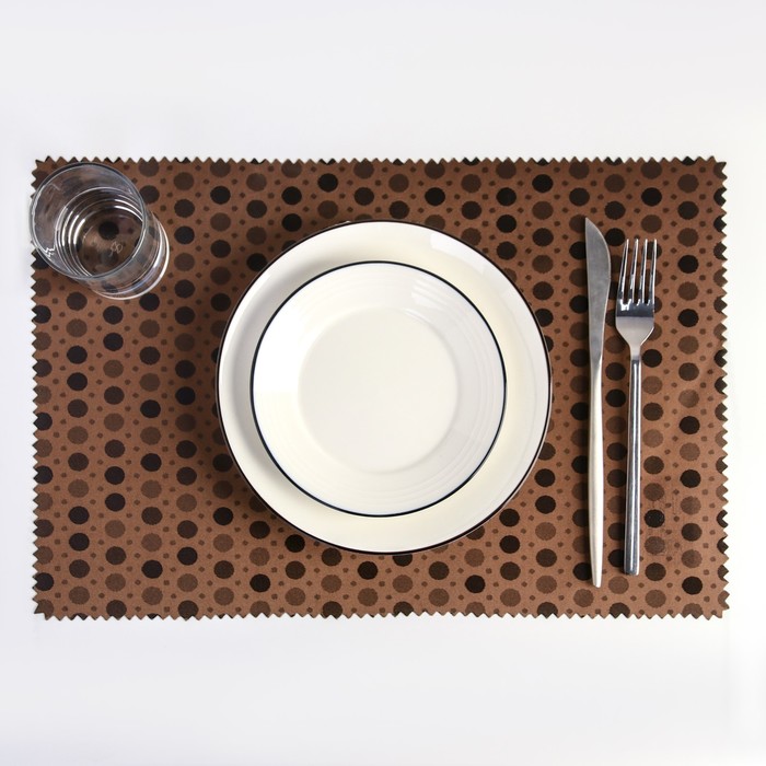 Салфетка кухонная "Капучино аромат" 42х28 см, цвет коричневый