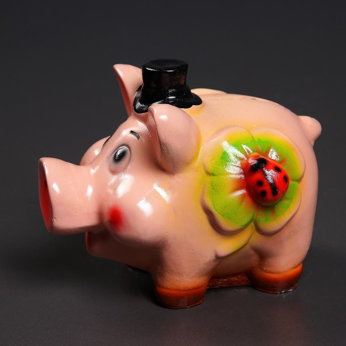 Копилка "Свинка с буренкой" 16см