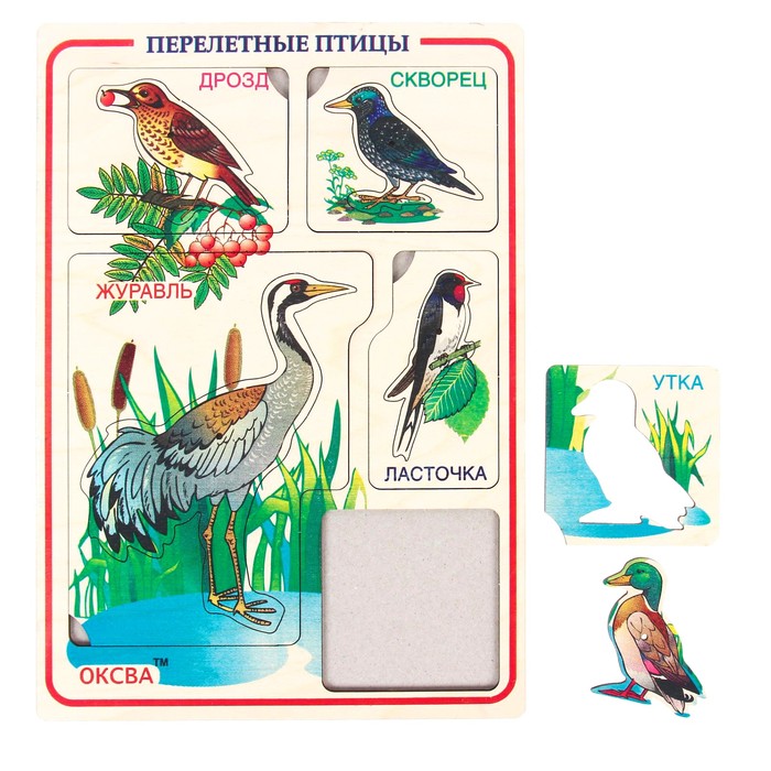 Рамка-вкладыш "Птицы перелётные"