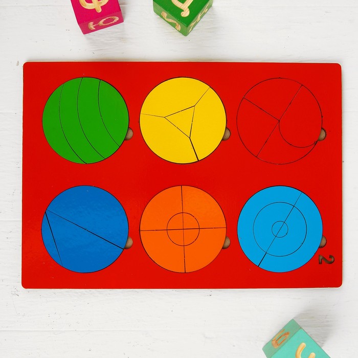 Головоломка логическая "Сложи круг №2 ", МИКС