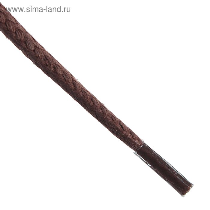 

Шнурки для обуви круглые, с пропиткой, d = 5 мм, 90см, цвет коричневый