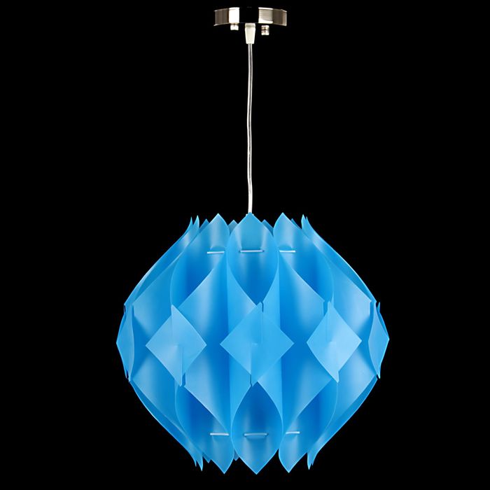 Люстра-подвес "Ромб", голубой