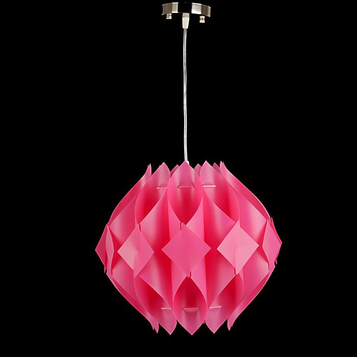 Люстра-подвес "Ромб", розовый