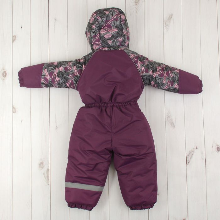 Комбинезон для девочки, рост 92 см, цвет фиолетовый КУМ-17_М