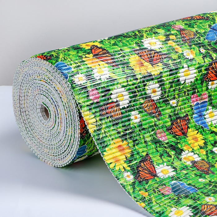 Коврик напольный ПВХ ширина 65 см, рулон 15 м "Галька", цвет МИКС УЦЕНКА