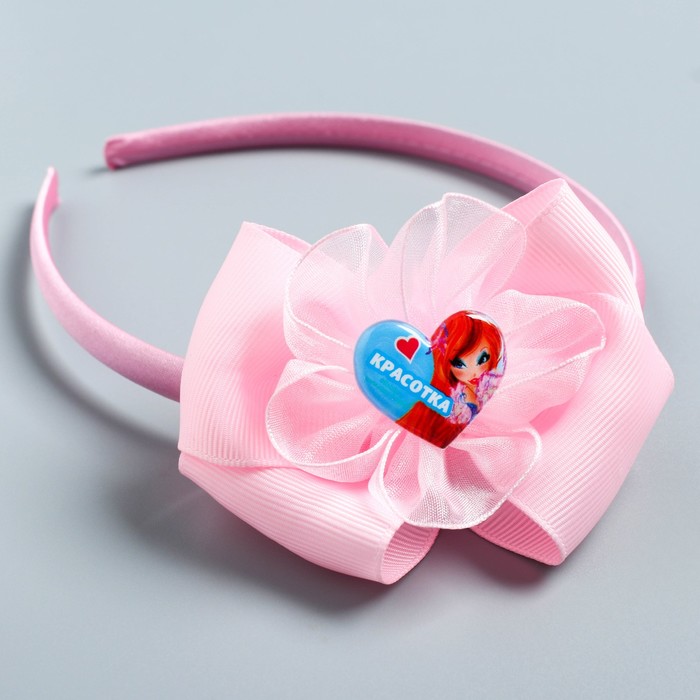 Ободок с бантом "Красотка", феи ВИНКС: Блум, 11 х 3,5 см