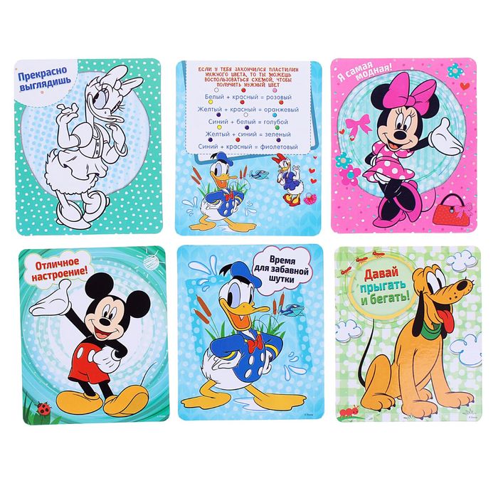 Игровой набор для лепки Микки и его друзья, 34 предмета, 5 цветов пластилина