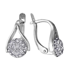 

Серьги "Монпансье", посеребрение с оксидированием